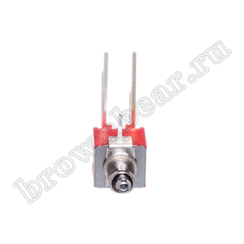 Тумблер мини двухполюсный, 6 контактов (on-on), на плату угловой, DPDT, B070EW PST-62AR2 фото 4