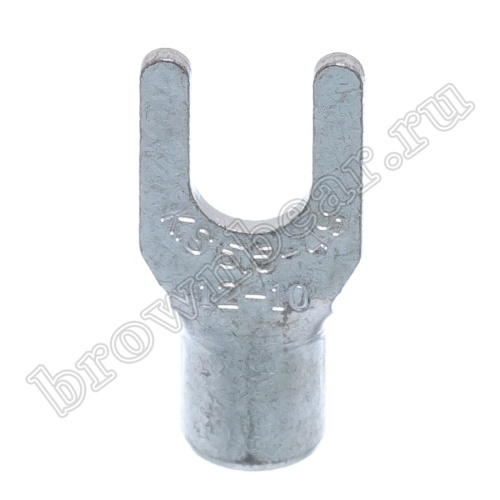 Клемма вилочная обжимная тип "U" 4.3 мм, на провод 4.0 - 6.0 мм², неизолированная, кратно 100шт. TY-5.5-4 фото 5