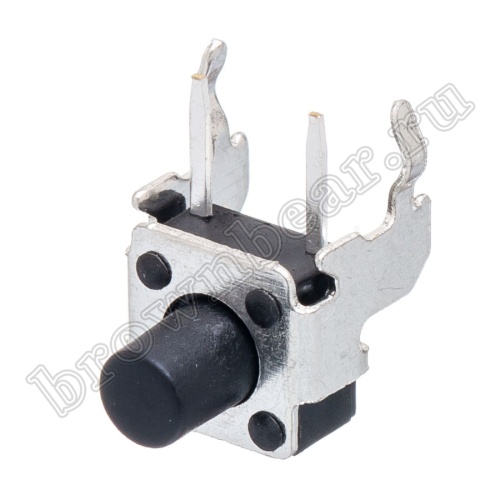 Кнопка тактовая угловая, 6x6 мм мм, h=7.3, 2 контакта SWT-7-73