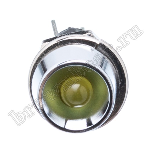 Светодиод в корпусе индикаторный, желтый, 7.0 mcd фото 2