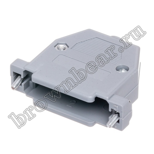Корпус разъема D-SUB 25 контактов, серый, тип 2 DP-25C-G