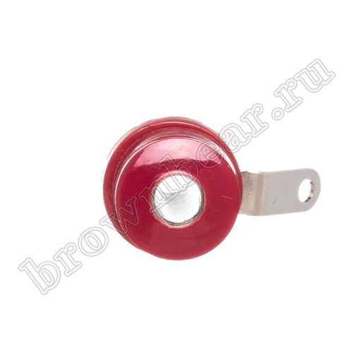 Клемма приборная для разъема Banana, тип 10 (гнездо), красная BP-10R фото 2
