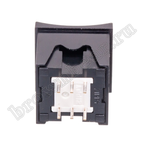 Кнопка мини без фиксации, зеленая в черном корпусе PSM2-0-E-B   фото 6