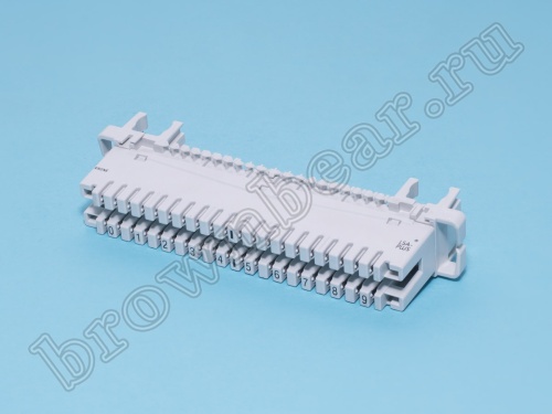 Плинт 10 пар KRONE неразмыкаемый, PROFIL, нумерация 0..9 