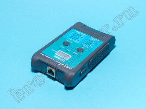 Тестер сетевого кабеля с разъемами RJ-45, измерение расстояния до обрыва и длины кабеля  фото 2