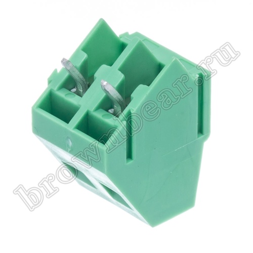 Клеммник винтовой на плату, 2 контакта, 5.0 мм, угловой, 60 градусов TB-03AL фото 8