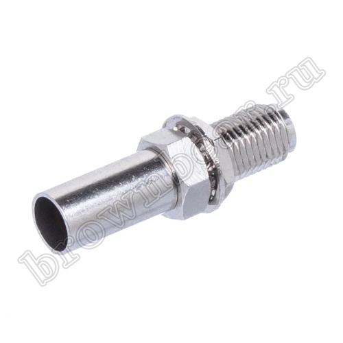 Разъем SMA гнездо на приборный блок RG-58, обжимной, крепление гайка SMA-BC58J2 фото 4