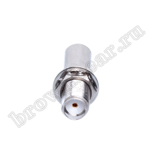 Разъем SMA гнездо на приборный блок RG-58, обжимной, крепление гайка SMA-BC58J2 фото 2