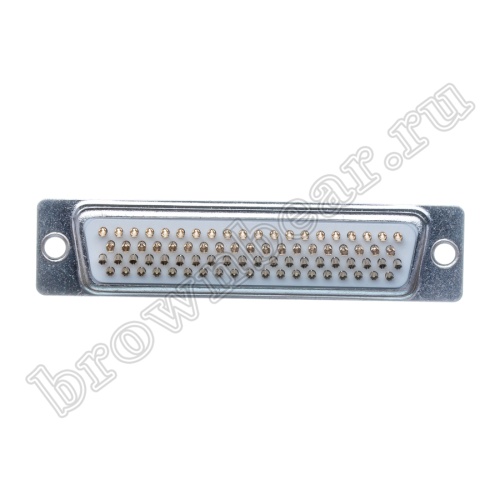 Разъем D-SUB  78 контактов высокой плотности, вилка на кабель, пайка, тип 2 DHS-78M фото 4