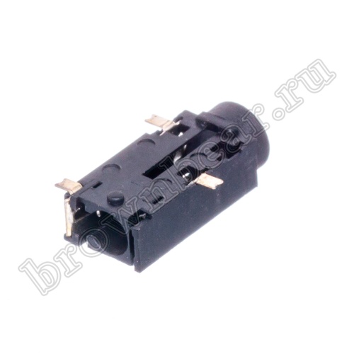 Разъём 3.5мм гнездо mini Jack на плату, поверхностный монтаж, стерео, 3 контакта AUB-36 фото 5