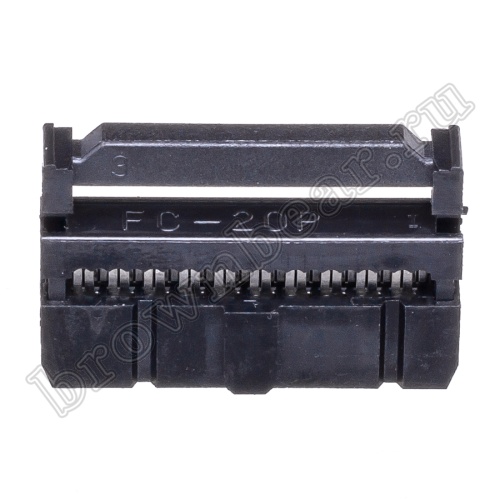 Разъем IDC 2х8 розетка на плоский кабель, шаг 2.54мм IDC-16 фото 4