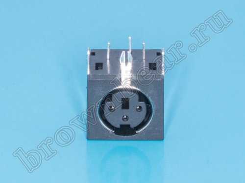 Гнездо mini DIN 3 контакта на плату MDN-3FR фото 3