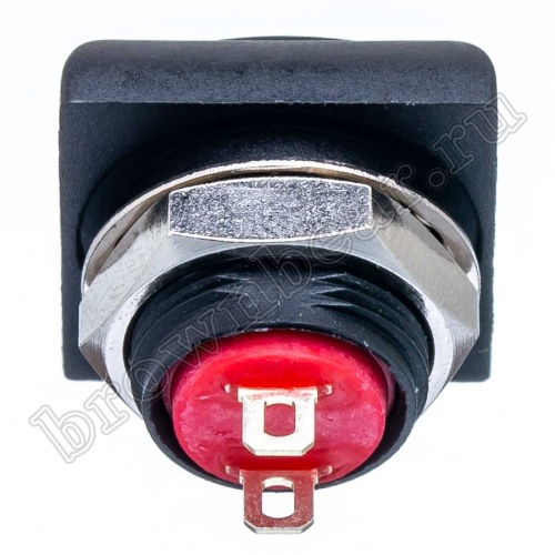 Кнопка влагозащищенная IP67 без фиксации, квадратная на блок, НР, черная PSW-8-B фото 3