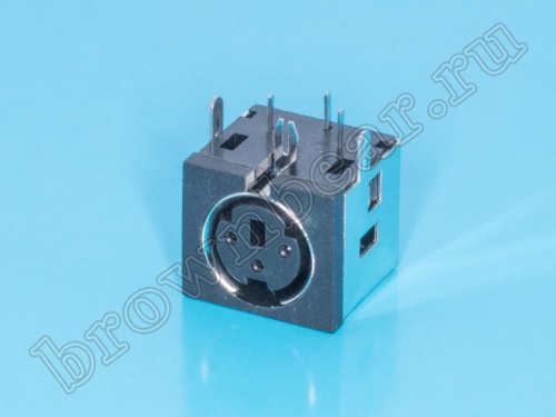 Гнездо mini DIN 3 контакта на плату MDN-3FR