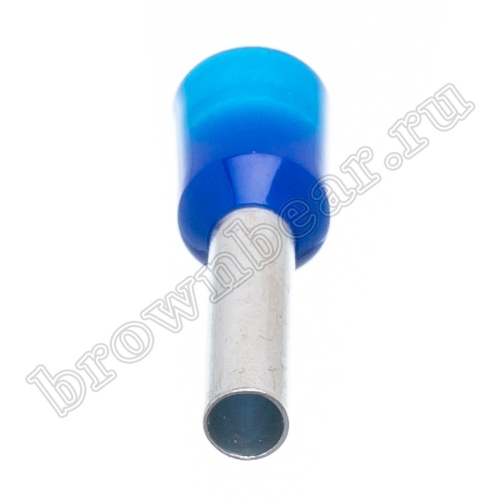 Кабельный наконечник штыревой втулочный изолированный НШВИ 10 мм, под опрессовку на провод 2.5 мм², упаковка 100шт. TIC-2.5-10 фото 3