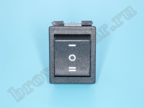 Выключатель 220В 6 контактов 29х22мм, черный, вкл-выкл-вкл SWR-79