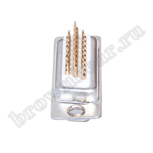 Разъем D-SUB  26 контактов высокой плотности, гнездо на кабель, пайка, тип 2 DHS-26F фото 3