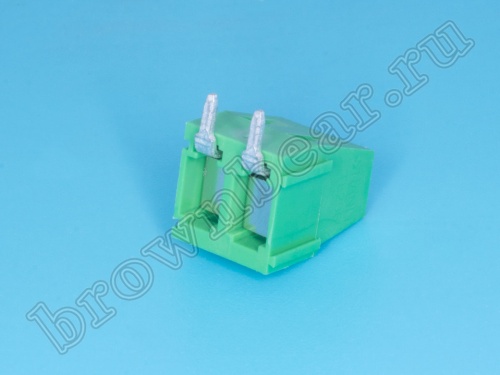 Клеммник винтовой на плату, 2 контакта, 5.0 мм, угловой TB-01RA фото 3