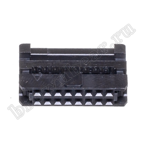 Разъем IDC 2х8 розетка на плоский кабель, шаг 2.00мм IDC2-16/2 фото 3