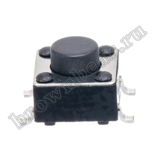 Кнопка тактовая SMD, 6х6 мм, h=5 мм, 4 контакта фото 3
