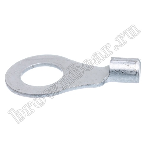 Клемма кольцевая обжимная тип "O" 6.4 мм, на провод 1.5 - 2.5 мм², неизолированная, кратно 100шт. TR-2-6 фото 5