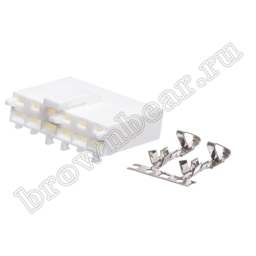 Разъем питания AT 6 контактов, гнездо для материнской платы, шаг 3.96 мм HPB-6F