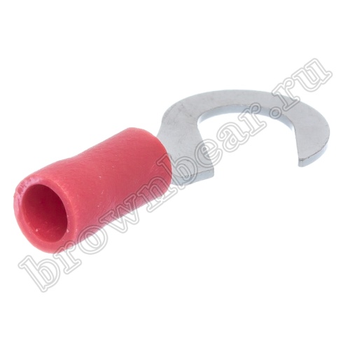 Клемма крюк тип "C" 6.4 мм на провод 0.5 - 1.5 мм², изолированная, кратно 100шт. TCI-1.25-6 фото 3