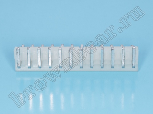 Разъем питания 12 контактов, вилка на плату, прямой угол, шаг 3.96 мм PWL-12R фото 5