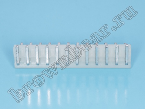 Разъем питания 12 контактов, вилка на плату, прямой угол, шаг 3.96 мм PWL-12R фото 5