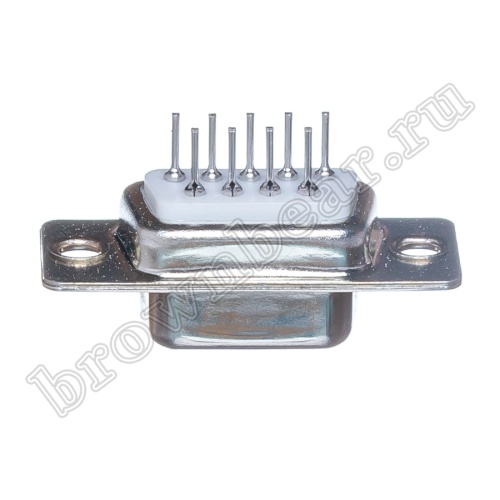 Разъем D-SUB   9 контактов, гнездо на плату, вертикальный DBB-9F фото 6