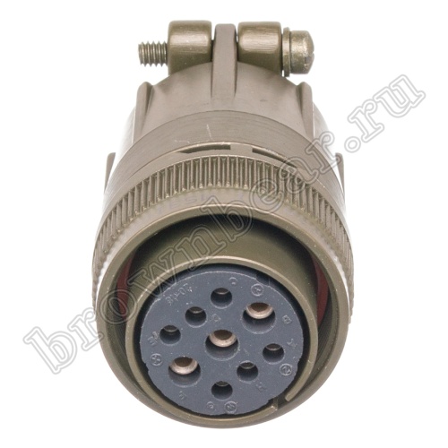 Разъём Amphenol серии MS, 9 контактов, розетка на кабель, тип 20, резьбовой MS3106E-20-18S фото 2