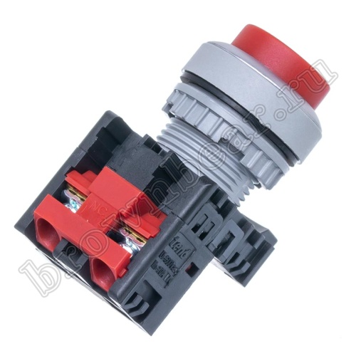 Кнопка управления выступающая, без фиксации, d 30 мм, НЗ, красная TN2BLR-1B фото 4