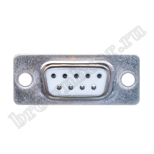 Разъем D-SUB 9 контактов, гнездо на кабель, пайка DB-9F фото 4