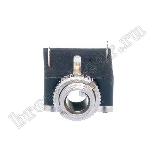 Разъём 3.5мм гнездо mini Jack на приборный блок, стерео, 3 контакта AUB-11 фото 3