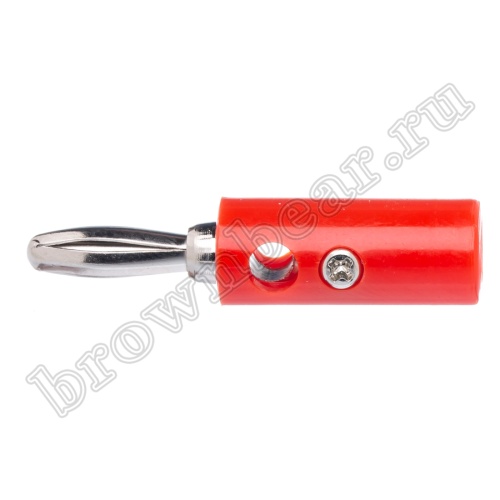 Разъем Banana штекер, тип 1, красный фото 6