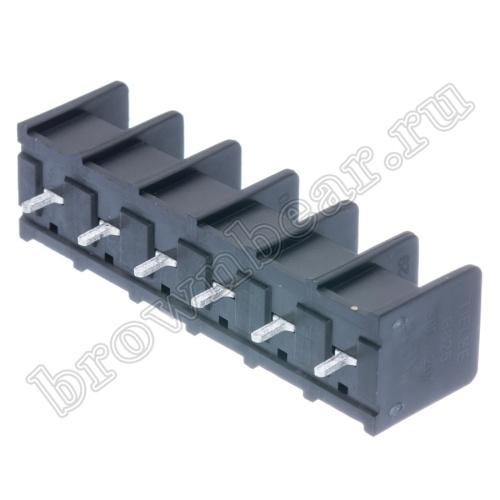 Клеммник винтовой на плату, 6 контактов, шаг 8.25 мм TB-11-6 фото 5