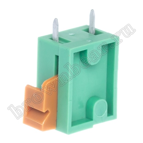 Клеммник нажимной на плату, 1 контакт, 5.08 мм TB-04 фото 6