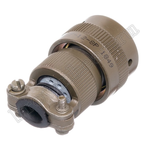 Разъём Amphenol серии 62IN, 8 контактов, вилка на кабель, тип 12,  байонетный 62IN-16F-12-8P фото 5