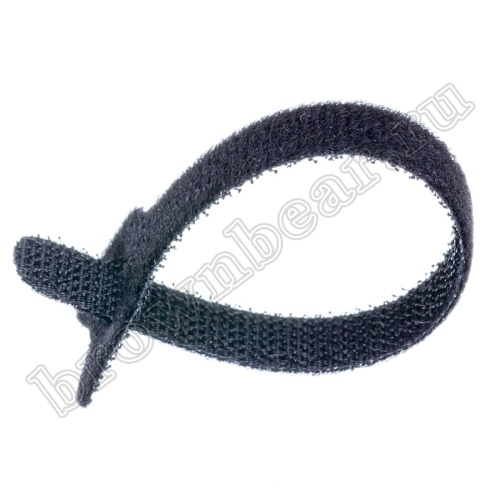 Стяжка (хомут) на липучке 135х12 мм, многоразовая, черная, упаковка 20 шт. MGT-135BK фото 2