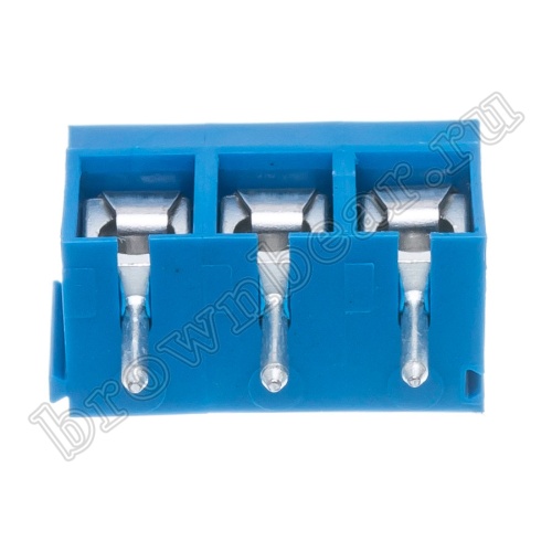 Клеммник винтовой на плату, 3 контакта, 5.0 мм TB-12B фото 4