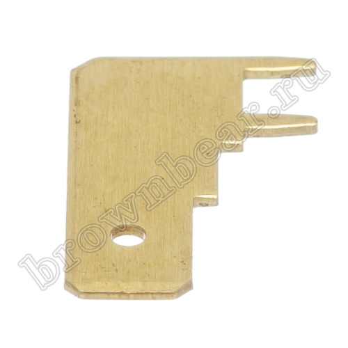 Клемма плоская 6.3 мм, вилка на плату угловая, кратно 100шт., РП-П TA-MR2 фото 4