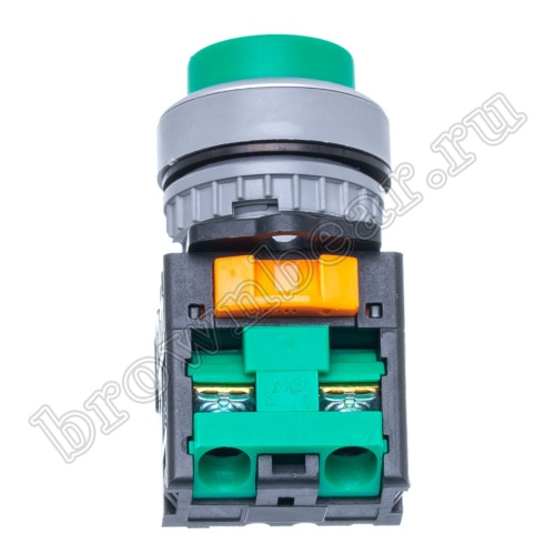 Кнопка управления выступающая, без фиксации, d 30 мм, НР, зеленая TN2BLG-1A фото 3