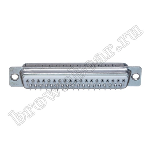 Разъем D-SUB  37 контактов, вилка на плату, вертикальный DBB-37M фото 4