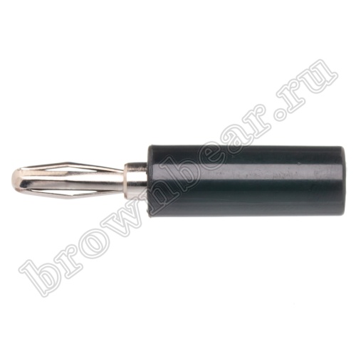 Разъем Banana штекер, тип 3, черный фото 5