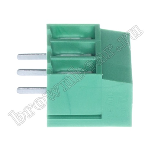 Клеммник винтовой на плату, 3 контакта, 5.0 мм TB-11B фото 3