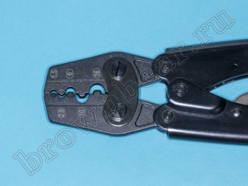 Пресс-клещи (кримпер) для обжима неизолированных клемм на провод 6-20AWG MT-504 фото 3