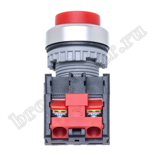 Кнопка управления выступающая, с фиксацией, d 30 мм, НЗ, красная TN2BAR-1B фото 3