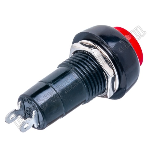 Кнопка без фиксации, круглая на блок, НР, 220В, красная PSW-6M-R фото 3